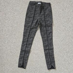 Joseph Ribkoff Black and Gray Geometric Pants